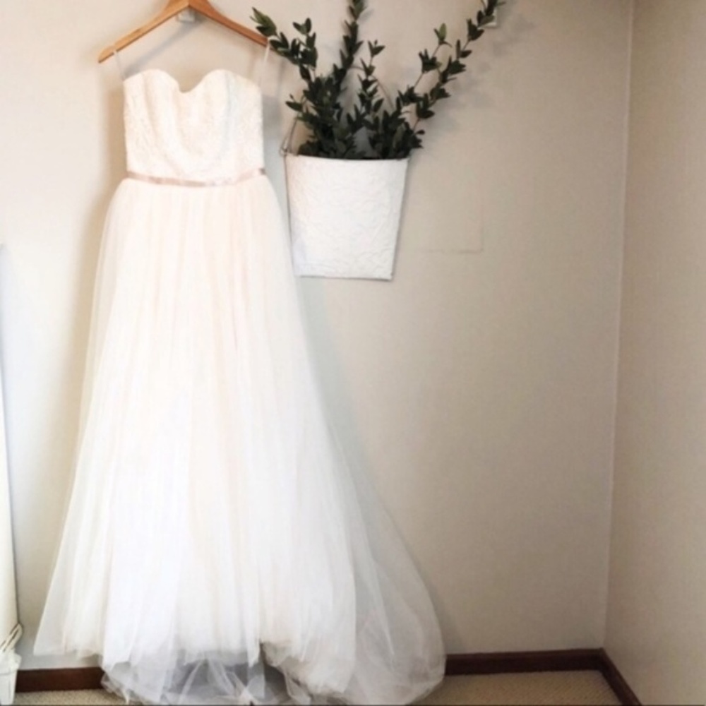 Wtoo Sweetheart Strapless Wedding Gown Dress Ivory - Picture 3 of 8